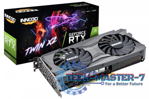 Karta graficzna INNO3D GeForce RTX 3060 TWIN X2 12GB GDDR6 (N30602-12D6-119032AH)