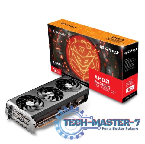 Karta graficzna SAPPHIRE RADEON RX 7800 XT NITRO+ GAMING OC 16 GB GDDR6 (11330-01-20G)