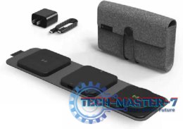 Mophie travel charger - ładowarka do 3 urządzeń wspierająca ładowanie MagSafe (black)