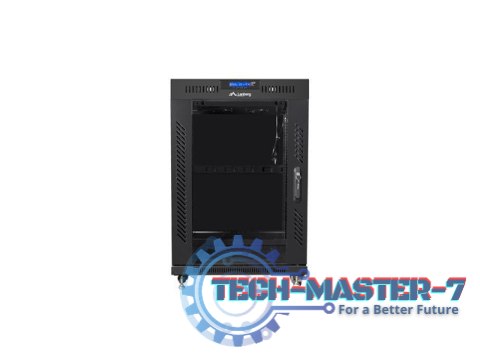 SZAFA INSTALACYJNA RACK STOJĄCA 19" 15U 800X1000 CZARNA DRZWI SZKLANE LCD LANBERG (FLAT PACK)