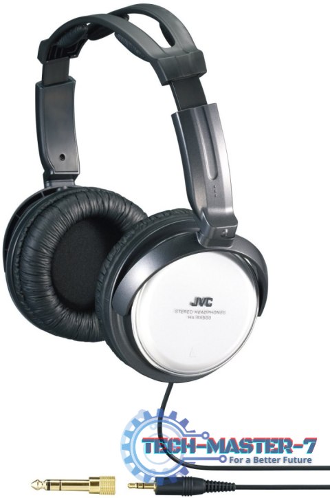 Słuchawki Na głowę JVC HA-RX500 (3.5m /3.5 mm (pozłacany) wtyk/Czarno-biały) Słuchawki Na głowę JVC HA-RX500 (3.5m /3.5 mm (pozłacany) wtyk/Czarno-biały)