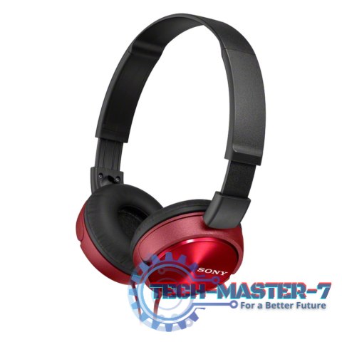 Słuchawki Na uszy SONY MDR-ZX310AP Czerwone (1.2m /Pozłacany wtyk/Czerwony)