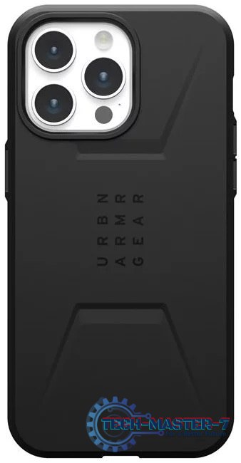 UAG Civilian Magsafe - obudowa ochronna do iPhone 15 Pro Max kompatybilna z MagSafe (black)
