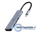 Adapter GEMBIRD A-CM-COMBO5-03 USB-C - 3x USB-A + HDMI