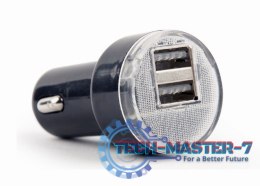 Ładowarka GEMBIRD 2x USB 2.0 Czarny EG-U2C2A-CAR-02