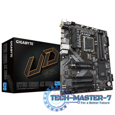 Płyta główna GIGABYTE B760 DS3H AX DDR4 LGA1700 ATX Płyta główna GIGABYTE B760 DS3H AX DDR4 LGA1700 ATX