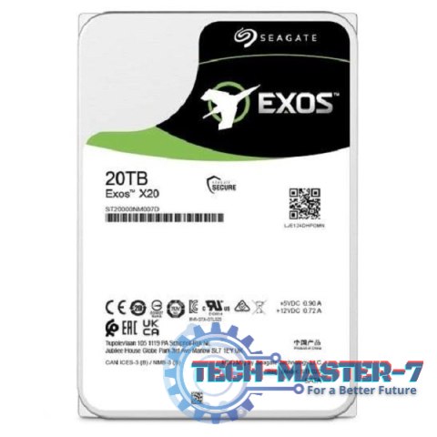 Dysk twardy SEAGATE Exos 20 TB 3.5" ST20000NM007D