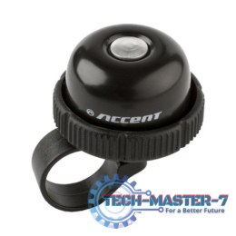 Dzwonek rowerowy Accent Roll, czarny