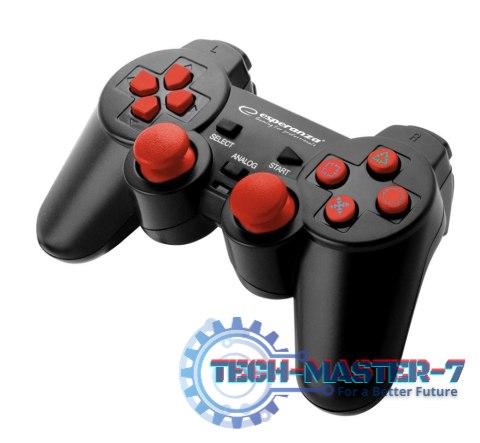 GAMEPAD PS3/PC USB TROOPER CZARNO/CZERWONY