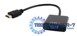 GEMBIRD HDMI - VGA + Audio Czarny HDMI (wyjście) - VGA (wejście) + Audio A-HDMI-VGA-03