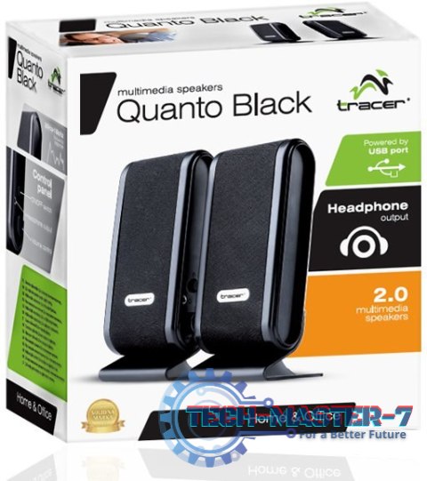 Głośniki TRACER Quanto Black USB TRAGLO43293 Głośniki TRACER Quanto Black USB TRAGLO43293