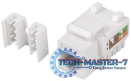 Moduł keystone gniazdo RJ45 - LSA kat.5e 90 stopni do puszki montażowej