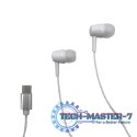 Słuchawki douszne Douszne MEDIA-TECH MT3600W (1.15m /Złącze USB typu C wtyk/Biały)
