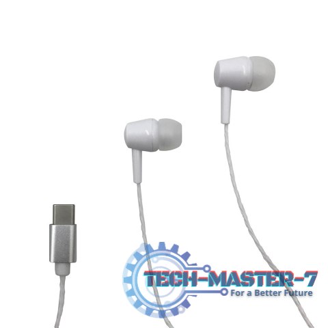 Słuchawki douszne Douszne MEDIA-TECH MT3600W (1.15m /Złącze USB typu C wtyk/Biały) Słuchawki douszne Douszne MEDIA-TECH MT3600W (1.15m /Złącze USB typu C wtyk/Biały)