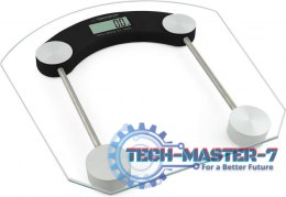Waga łazienkowa ESPERANZA Pilates EBS008K (maks. 180kg /Czarno-przezroczysty)