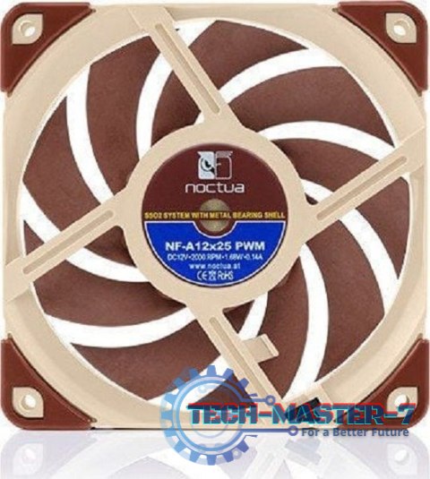 Wentylator do obudów NOCTUA NF-A12X25 PWM Wentylator do obudów NOCTUA NF-A12X25 PWM