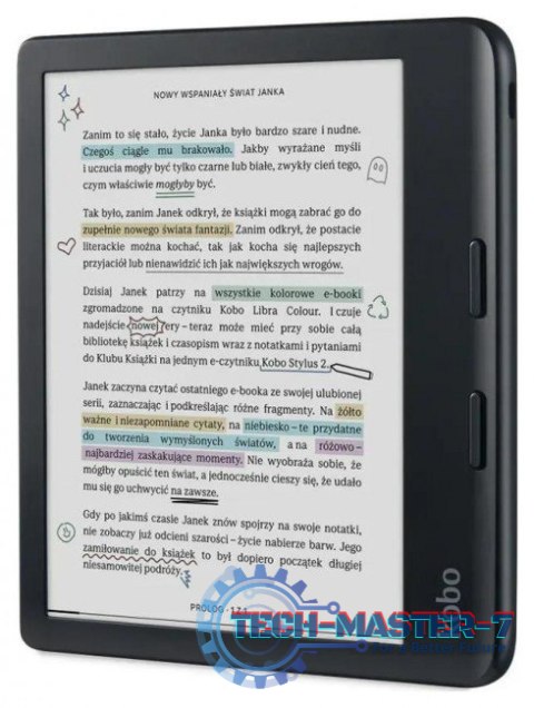Czytnik e-Book KOBO Libra Colour Czarny N428-KU-BK-K-CK (Czarny)