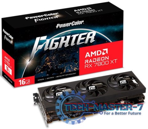 Karta graficzna POWERCOLOR Radeon RX 7800 XT Fighter 16 GB GDDR6 (RX7800XT 16G-F/OC)