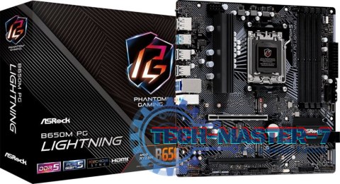 Płyta główna ASROCK B650M PG LIGHTNING AM5 MICRO ATX Płyta główna ASROCK B650M PG LIGHTNING AM5 MICRO ATX