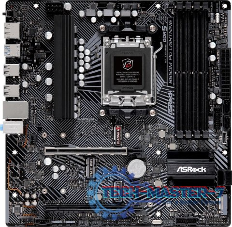 Płyta główna ASROCK B650M PG LIGHTNING AM5 MICRO ATX Płyta główna ASROCK B650M PG LIGHTNING AM5 MICRO ATX