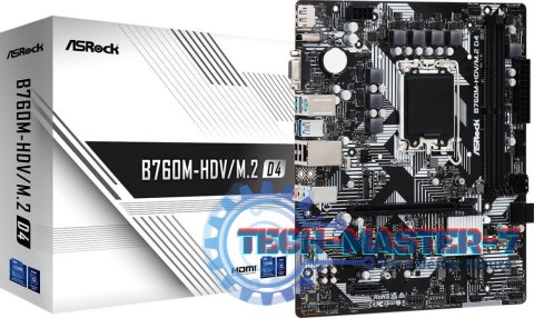 Płyta główna ASROCK B760M-HDV/M.2 D4 LGA1700 MICRO ATX