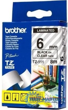 Taśma BROTHER Czarny TZe-111