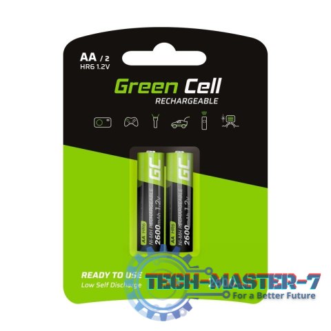 Baterie GREEN CELL NiMH AA 2600mAh 2 szt. GR05
