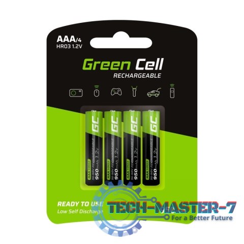 Baterie GREEN CELL NiMH AAA 950mAh 4 szt. GR03