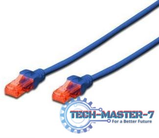 DIGITUS Cat6 U/UTP 0.5 m Niebieski 0.5 Patchcord