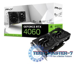 Karta graficzna PNY GeForce RTX 4060 VERTO Dual Fan 8GB GDDR6 (VCG40608DFXPB1)