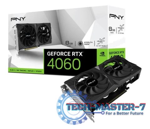 Karta graficzna PNY GeForce RTX 4060 VERTO Dual Fan 8GB GDDR6 (VCG40608DFXPB1)