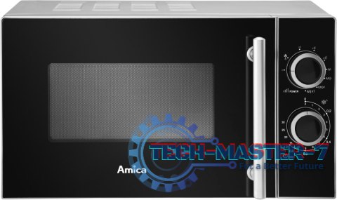 Kuchenka mikrofalowa wolnostojąca AMICA AMGF20M1GS (700W /20L /Czarno-srebrny)