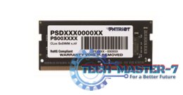 Pamięć PATRIOT (SODIMM/DDR4/8 GB/3200MHz/22 CLCL/SINGLE)