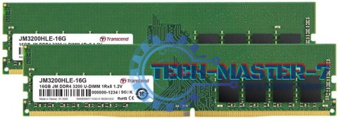 Pamięć TRANSCEND (DIMM/DDR4/32 GB/3200MHz/1.2V/22 CLCL/DUAL)