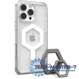 UAG Plyo Magsafe Bundle - obudowa ochronna do iPhone 16 Pro Max kompatybilna z MagSafe oraz podstawka Magnetic Ring Stand (ice-w