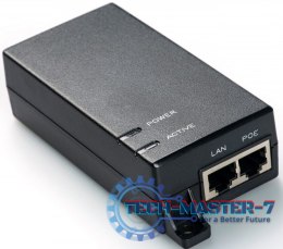 Zasilacz/Adapter PoE 802.3af, max. 48V 15.4W Gigabit 10/100/1000Mbps, aktywny