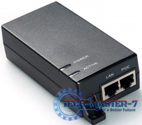 Zasilacz/Adapter PoE 802.3af, max. 48V 15.4W Gigabit 10/100/1000Mbps, aktywny