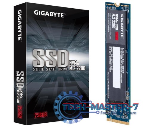 Dysk SSD GIGABYTE GP-GSM2NE3256GNTD (M.2 2280″ /256 GB /PCIe NVMe 3.0 x4 /1700MB/s /1100MB/s)
