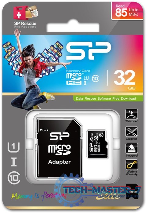 Karta pamięci SILICON POWER 32 GB Adapter Karta pamięci SILICON POWER 32 GB Adapter