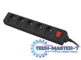 Listwa zasilająca LANBERG PS1-05E-0300-BK