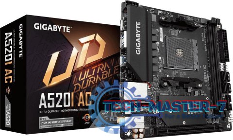 Płyta główna GIGABYTE A520I AC Socket AM4 MiniITX Płyta główna GIGABYTE A520I AC Socket AM4 MiniITX