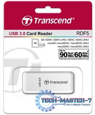 Czytnik kart pamięci TRANSCEND USB 3.1 TS-RDF5W Czytnik kart pamięci TRANSCEND USB 3.1 TS-RDF5W
