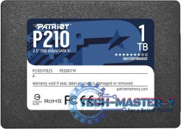 Dysk SSD PATRIOT P210 1 TB P210 (2.5″ /1 TB /SATA III (6 Gb/s) /500MB/s /400MB/s)