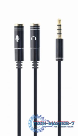 GEMBIRD CCA-417M 0.2m /s1x MiniJack 3.5 mm (wtyk) 2x MiniJack 3.5 mm (gniazdo)