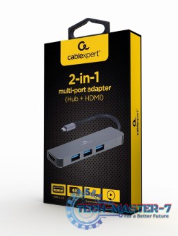Hub USB GEMBIRD A-CM-COMBO2-01