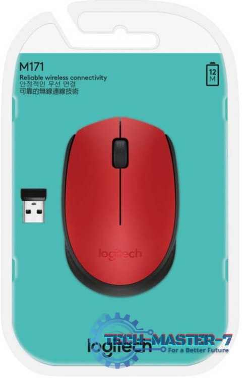 Mysz Bezprzewodowa LOGITECH M171 Red (Czerwony) Mysz Bezprzewodowa LOGITECH M171 Red (Czerwony)