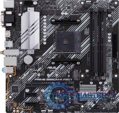 Płyta główna ASUS Prime B550M-A WIFI II Socket AM4 microATX Płyta główna ASUS Prime B550M-A WIFI II Socket AM4 microATX