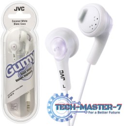 Słuchawki Douszne JVC Gumy Biały (1m /3.5 mm (niklowany) wtyk/Biały)