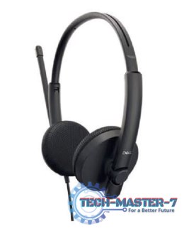 Słuchawki nauszne z mikrofonem DELL WH1022 (1.5m /USB wtyk/Czarny)
