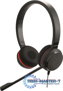 Słuchawki z mikrofonem JABRA Evolve 30 II Czarno-czerwony